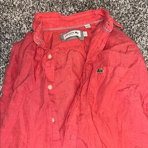 Lacoste Vibrant Red Casual Shirt
